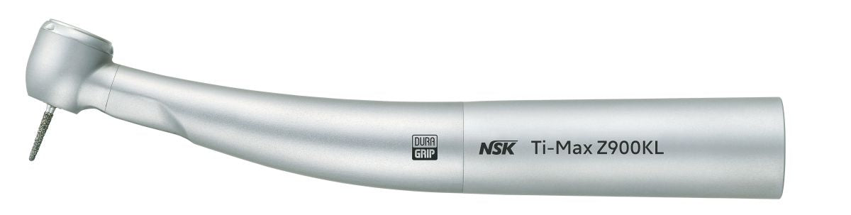 Ti-Max Z Licht-Turbine Typ Z900KL mit ergonomischem Titankörper und DURAGRIP-Beschichtung.