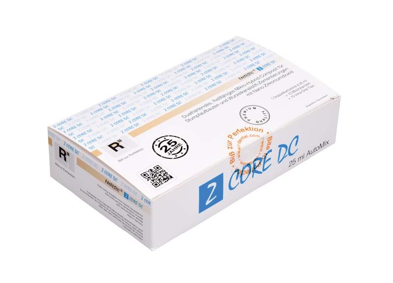 FANTESTIC® Z CORE DC AutoMix A2 Universal Verpackung mit Produktlogo und Details.