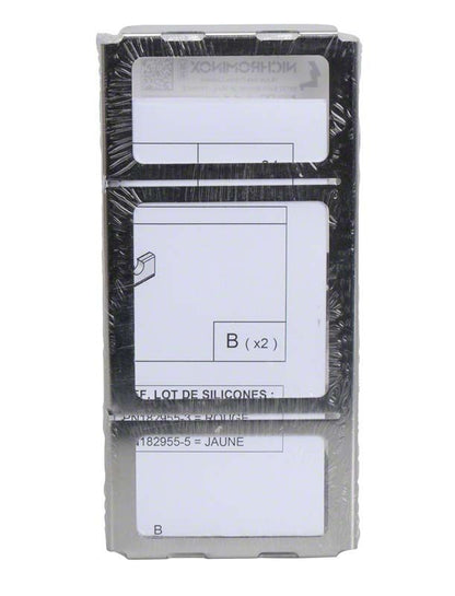 EASY-CLIP 5 Blau Instrumententray in Verpackung mit Etikettenansicht.