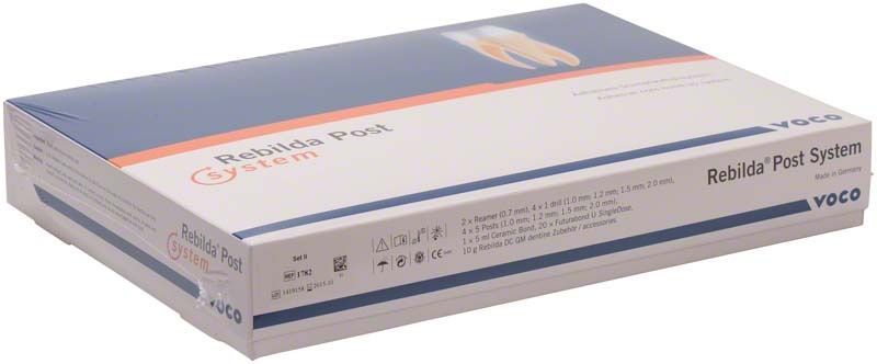 Rebilda Post System II Verpackung mit VOCO-Logo und Produktinformationen.