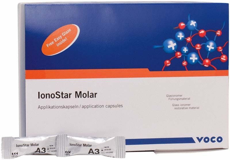 Ionostar Molar AC Kapseln A3 Verpackung mit zwei Anwendungsbeuteln.