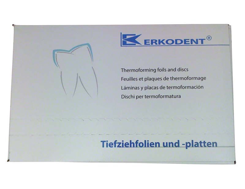 Erkodent Verpackung für Erkoloc-pro pink Dentalfolien, 10er Packung.