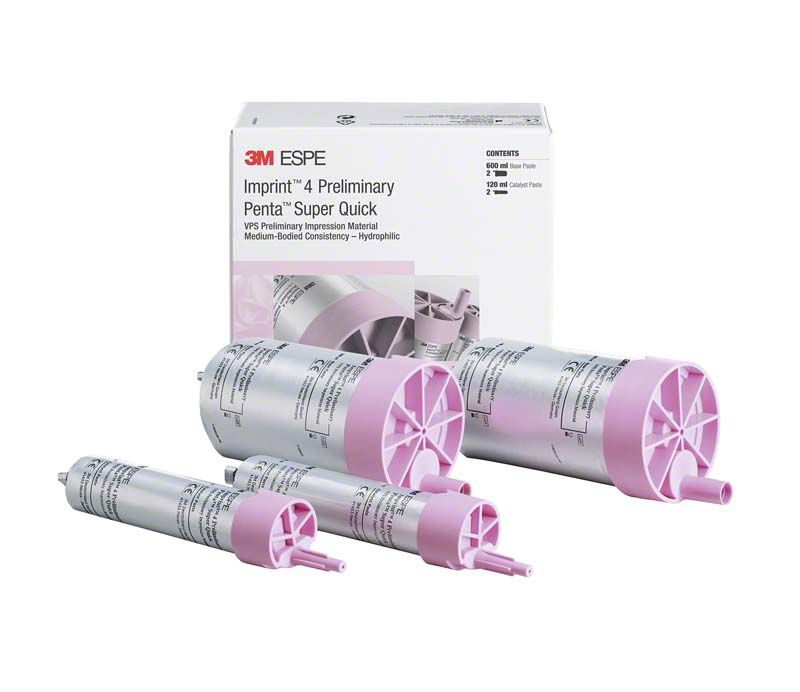 Imprint™ 4 Preliminary Penta™ Super Quick VPS-Material mit Verpackung.