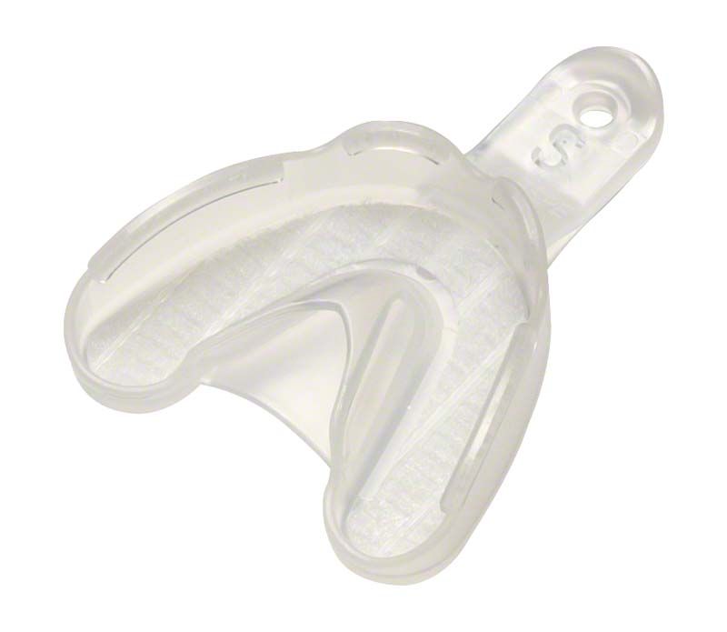 Abformlöffel OK Gr. S aus transparentem Kunststoff.