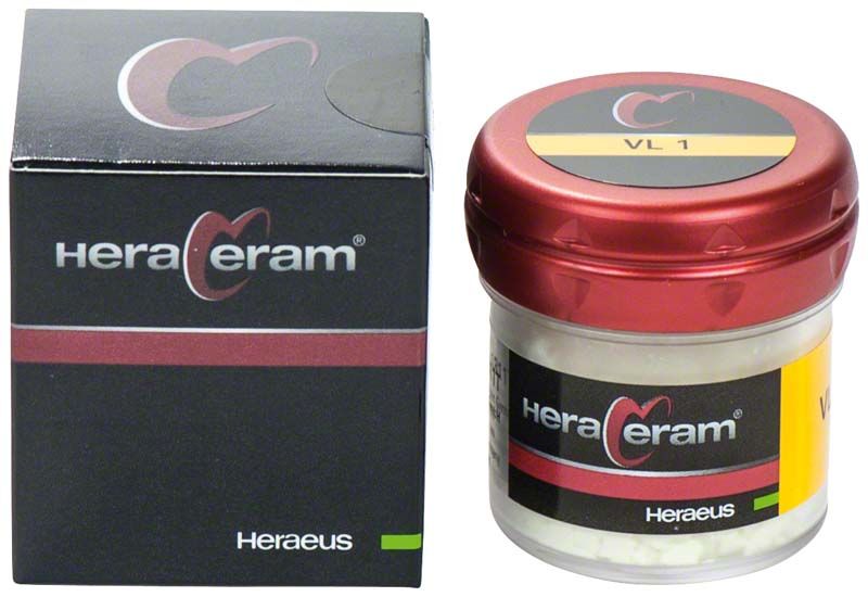 HeraCeram® Value VL1 Pulver in Dose und Verpackung