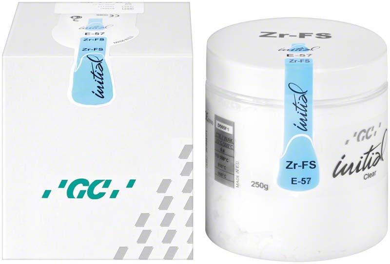 GC Initial Zr-FS Emaille 250g - E-57 Verpackung und Dose.