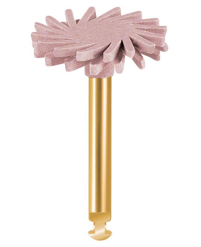 Großer rosa EVE DIACOMP® plus TWIST Rad Vorpolierer für Komposite.
