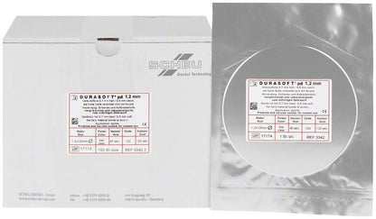 DURASOFT® pd 100er 1,2mm Verpackung und einzelne Tiefziehfolie.