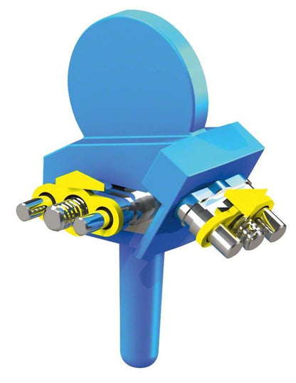 Darstellung der VECTOR® Dehnschraube nach Bertoni Typ 750 in blau.