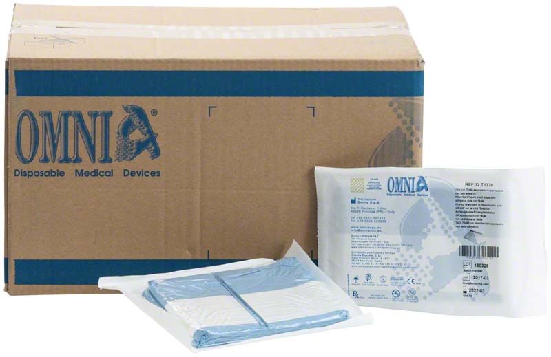 OP-Abdecktuch mit verklebbarer Seite vor Verpackung aufgestellt
