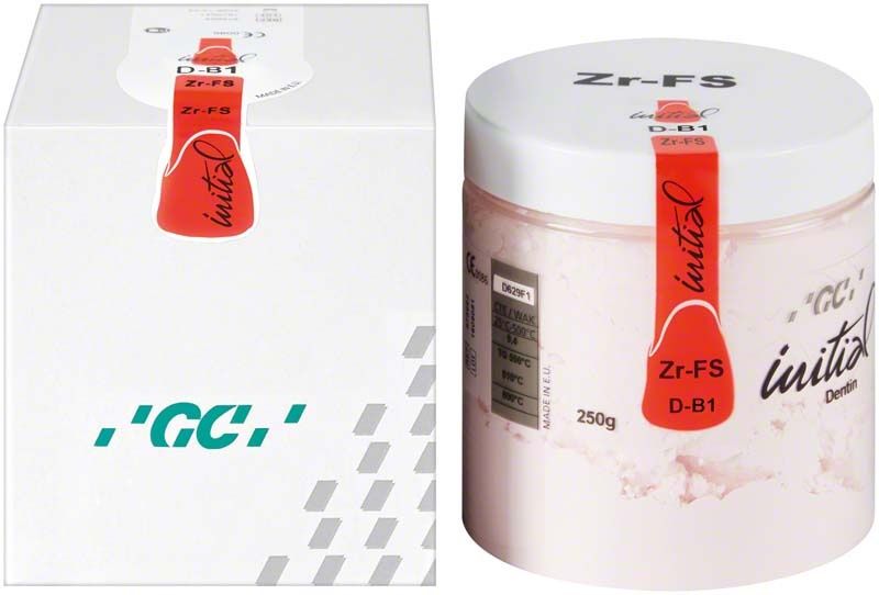 GC Initial Zr-FS Dentin 250g DB1 in Kunststoffdose mit Versiegelung.