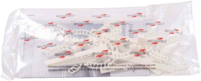 GEORGE GAUGE™ Bissgabel 5mm, weiß, S in Kunststoffverpackung.