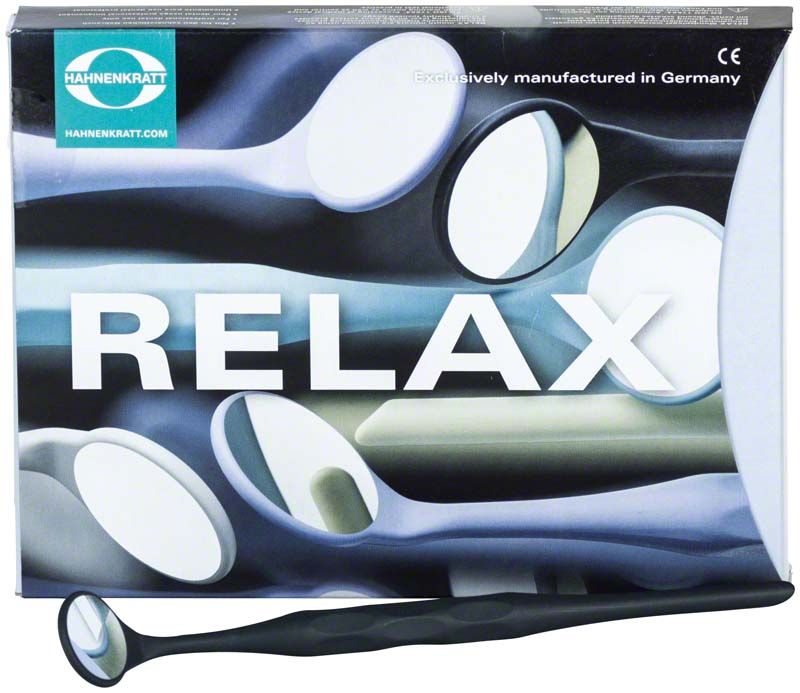 RELAX Mundspiegel FS ULTRA Gr. 4 mit ergonomischem Griff in Anthrazit.