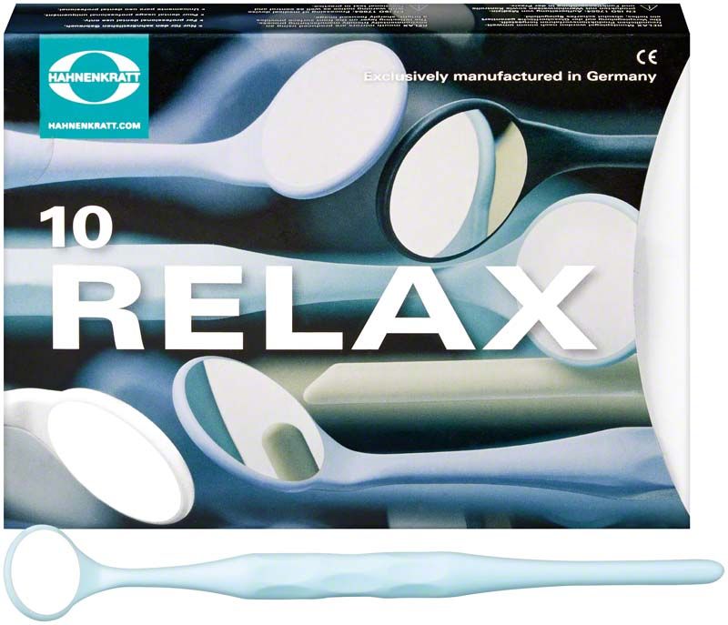 RELAX Mundspiegel FS Rhodium Gr. 4 in pastell mint.