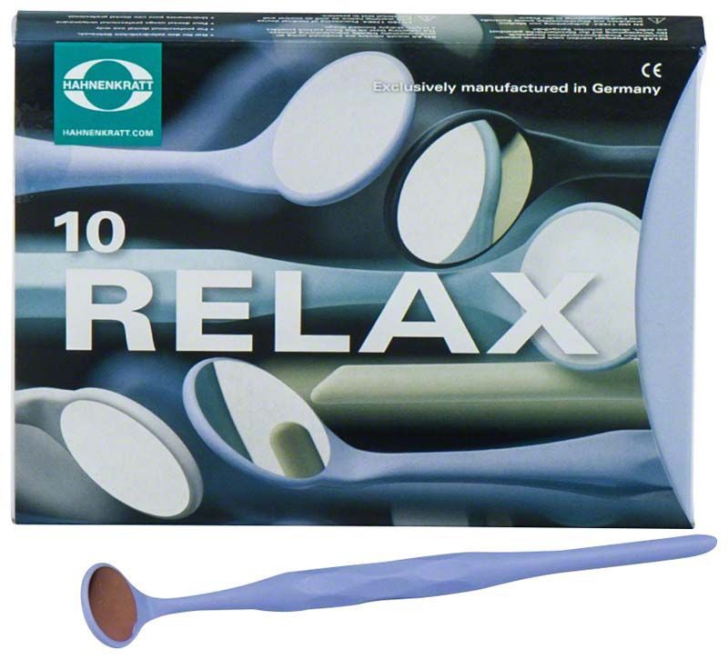 Hochwertiger zahnmedizinischer Mundspiegel mit pastellfliederfarbenem Griff.