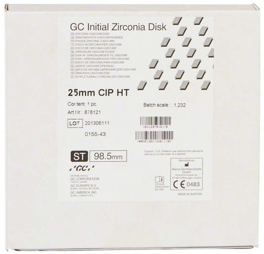 Image of GC Initial Zirconia Disk HT 98,5 x 25mm