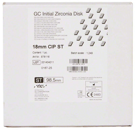 Image of GC Initial Zirconia Disk ST 98,5 x 18mm