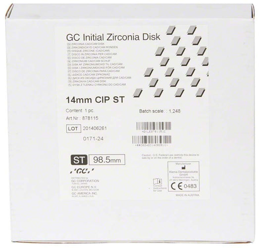 Image of GC Initial Zirconia Disk ST 98,5 x 14mm