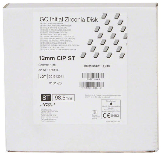 Image of GC Initial Zirconia Disk ST 98,5 x 12mm