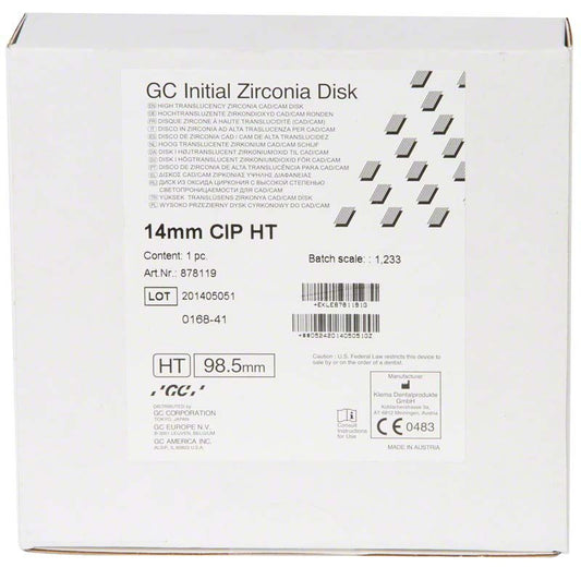 Image of GC Initial Zirconia Disk HT 98,5 x 14mm