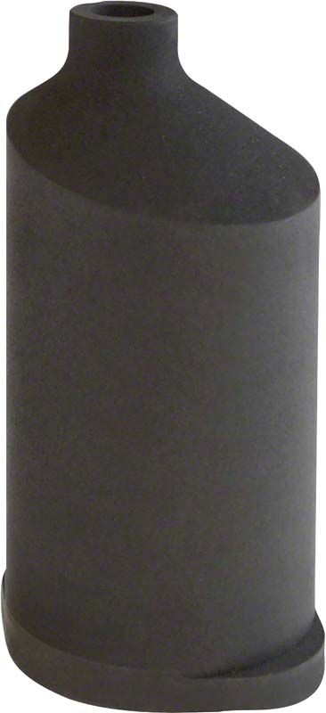 Graphittiegel in zylindrischer Form auf hellem Hintergrund