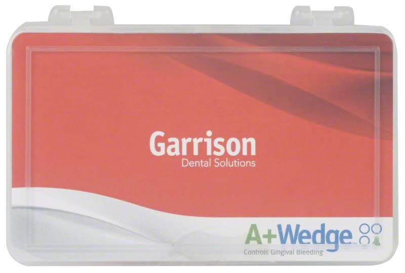 Transparente Verpackung des A+Wedge Kits von Garrison Dental Solutions.