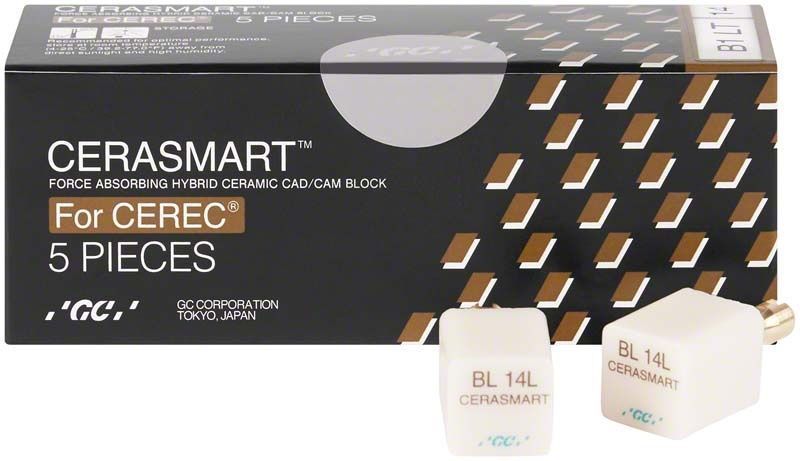 Verpackung von CERASMART CAD/CAM Blöcken für dentale Anwendungen.