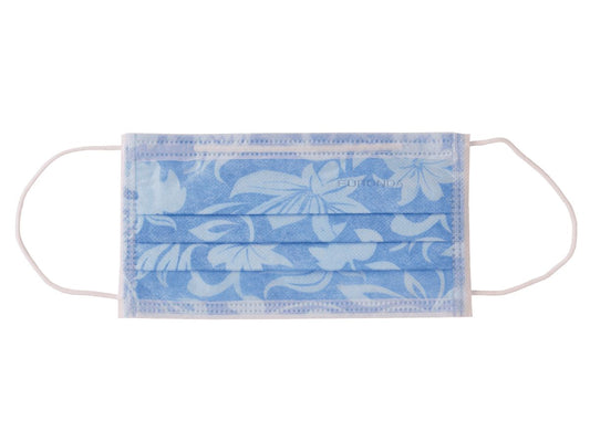 Image of Monoart Mundschutz Pro 3 Flower blau