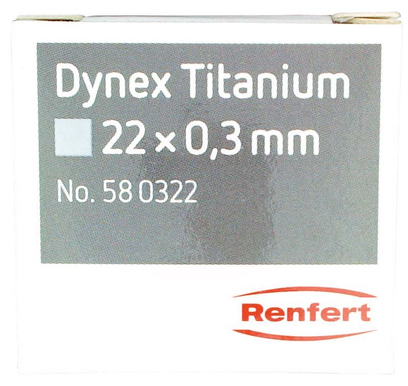 Dynex Titanium Trennscheibe Verpackung mit Glasfaserverstärkung, Ø 22mm, Stärke 0,3mm.