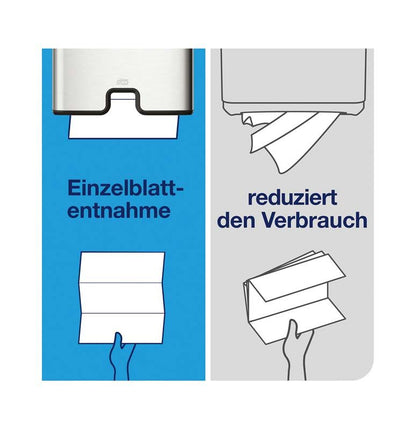 Einzelblattentnahme und reduzierter Verbrauch der Tork Xpress® Multifold Handtücher.