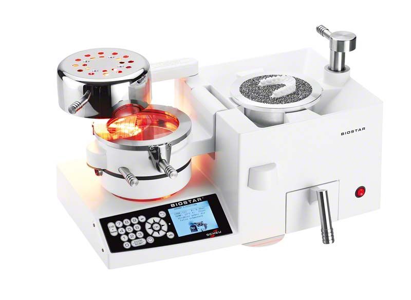 Universal-Druckformgerät BIOSTAR® 230 V mit integriertem Display und Bedienelementen