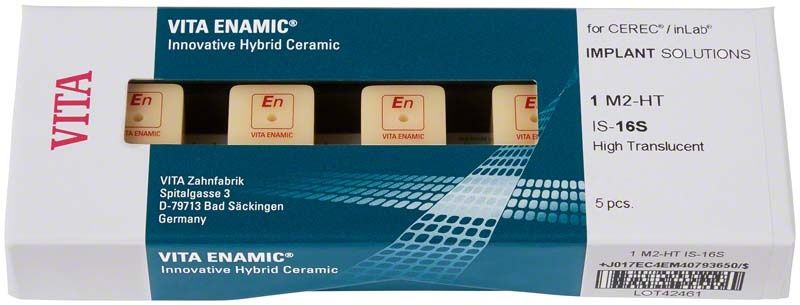 Verpackung der VITA ENAMIC® IS-16S HT 1M2 für CEREC®/inLab®.