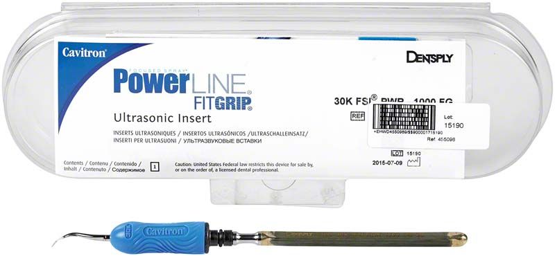 Cavitron® PowerLINE 30K FSI-1000 FITGRIP™ Ultraschallinstrument in Verpackung.