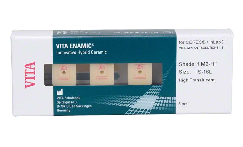 Innovatives Hybridkeramik-Produkt VITA ENAMIC® IS-16L HT 1M2 für CEREC®/inLab®.