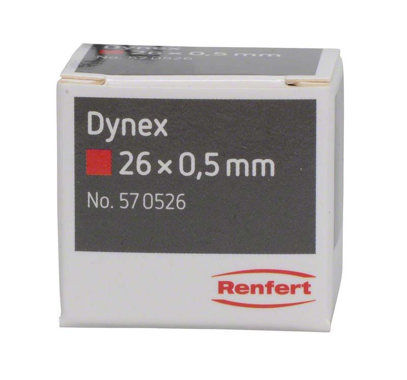 Dynex Trenn- und Schleifscheibe Verpackung mit Produktdetails und Renfert-Logo.