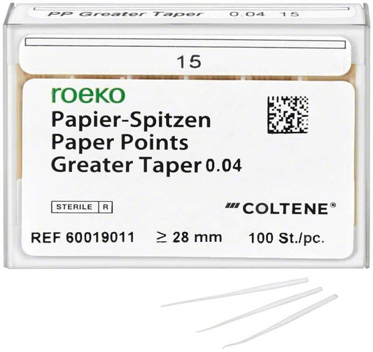 Image of ROEKO Papierspitzen Greater Taper 0.04 Schiebeschachtel Gr. 15