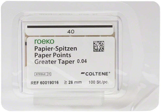 Image of ROEKO Papierspitzen Greater Taper 0.04 Schiebeschachtel Gr. 40
