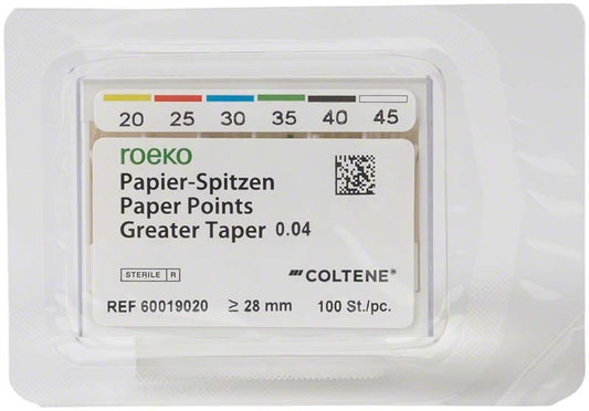 Image of ROEKO Papierspitzen Greater Taper 0.04 Schiebeschachtel Gr. 20-45