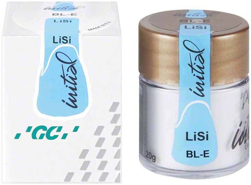 LiSi Bleach Shades BL-E Zahnschmelz in Glasbehälter mit Verpackung.