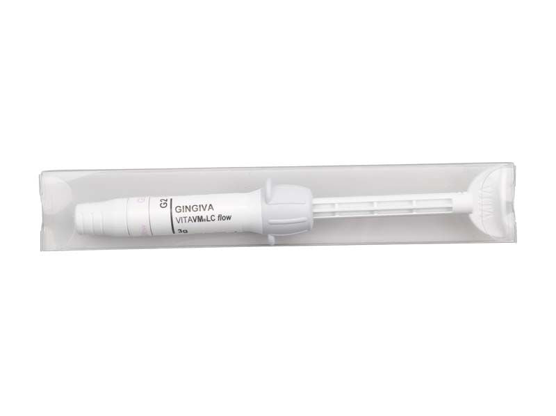 VITA VM® LC flow GINGIVA G2 Verblendkomposit in Spritze, 3g Verpackung.