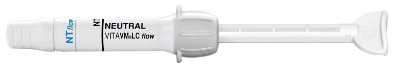 Weißer Applikator mit Aufdruck "VITA VM LC flow GINGIVA G5