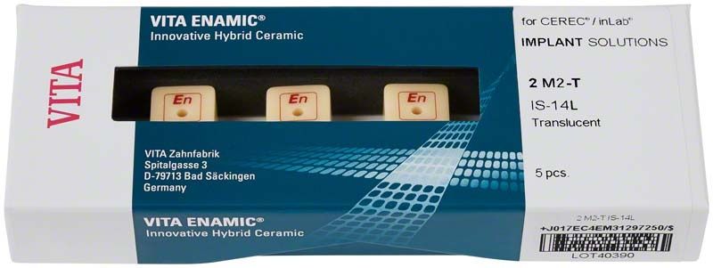 VITA ENAMIC® Hybridkeramikblöcke für CEREC®/inLab® in originaler Verpackung.