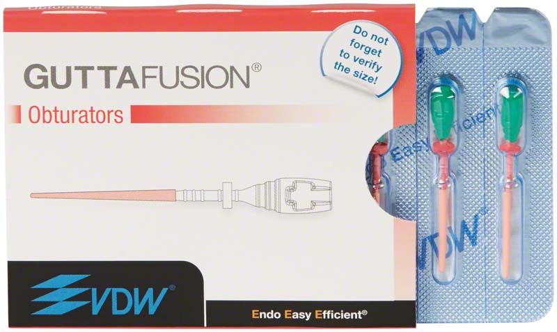 Verpackung der GUTTAFUSION® Obturatoren Gr. 035 mit zwei Obturatoren.