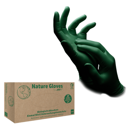 Nature Gloves, Nitril-Einmalhandschuhe, puderfrei