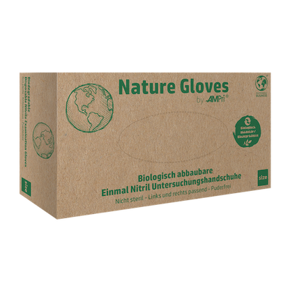 Nature Gloves, Nitril-Einmalhandschuhe, puderfrei
