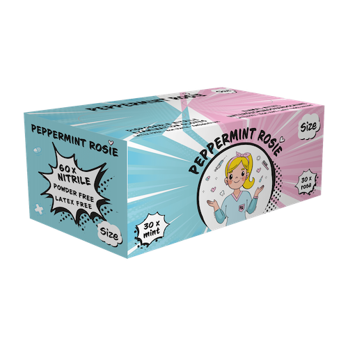 STYLE Peppermint Rosie, Nitrilhandschuhe Farbenmix, puderfrei