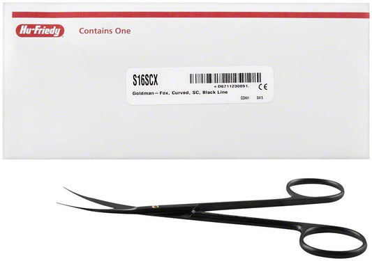 Image of Black Line Schere Super-Cut Goldman-Fox - gebogen