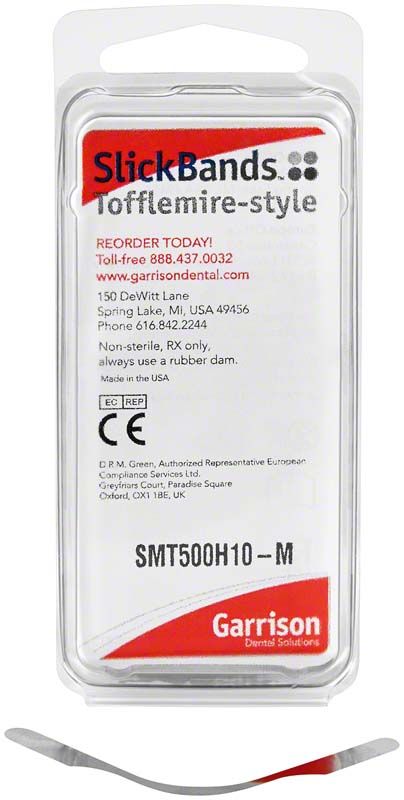 Composi-Tight Slick Bands in Verpackung mit rotem Garrison-Logo.