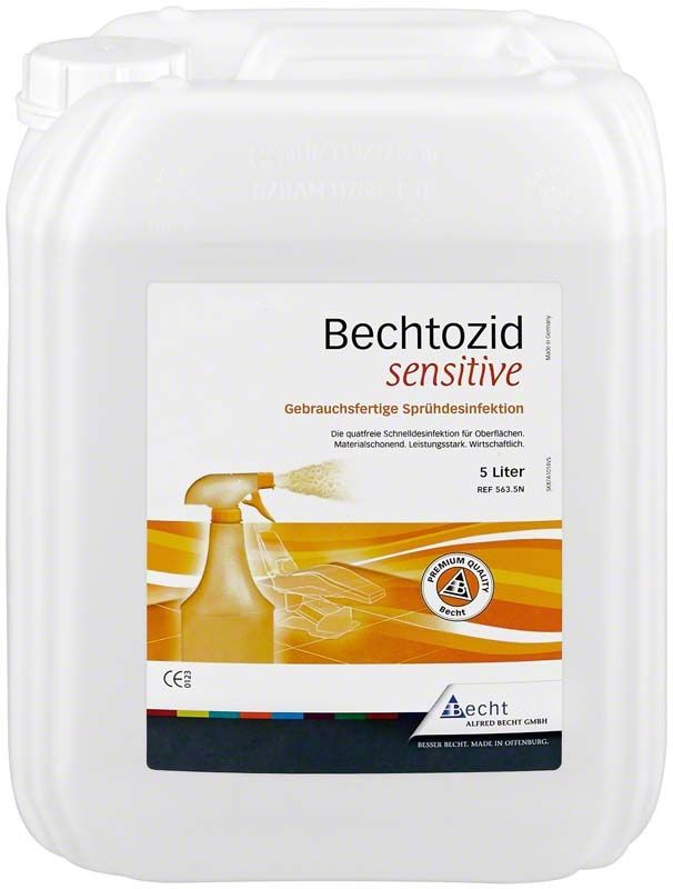 Bechtozid sensitive neutral Kanister 5 Liter für Flächendesinfektion.