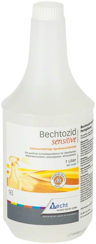 Bechtozid sensitive neutral Flasche 1 Liter für Flächendesinfektion.